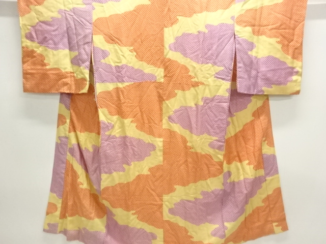 Japanese Kimono / Chirimen Kinsha Silk